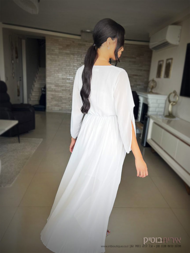 שמלה לבנה מידות גדולות